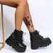 2025 Autumn Winter European And American Cross-Border New High-Top Thick-Soled Wedge Lace-Up Export Large Size Martin_vogvips.com
