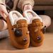 Women's Shoes DIY Cute Plush Cotton Slippers Home Thick Sole Warm Fashionable Outdoor Cotton Slippers Women's New_vogvips.com