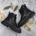 Men's Shoes Martin Boots British Style Motorcycle Boots, High Top Leather Boots, Trendy Autumn And Winter New Style Boots, Large Size Work Boots_vogvips.com