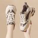 Women's Sports Shoes, Dad Women, 2026 Spring And Autumn New Versatile Thick-Soled Soft-Soled Height-Increasing Casual_vogvips.com