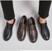 Men's Formal Casual Leather Shoes Soft Sole Soft Leather Lace-up Work Leather Shoes Wedding Banquet Rubber Sole_vogvips.com