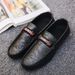 2025 New Personalized British Social Welfare Black Summer Breathable Trendy Shoes, Step On Men's Shoes_vogvips.com