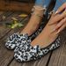 New Autumn Large-size Women's Shoes For Foreign Trade, European And American Style, Round-toe, Shallow-cut, Bow-tie,_vogvips.com