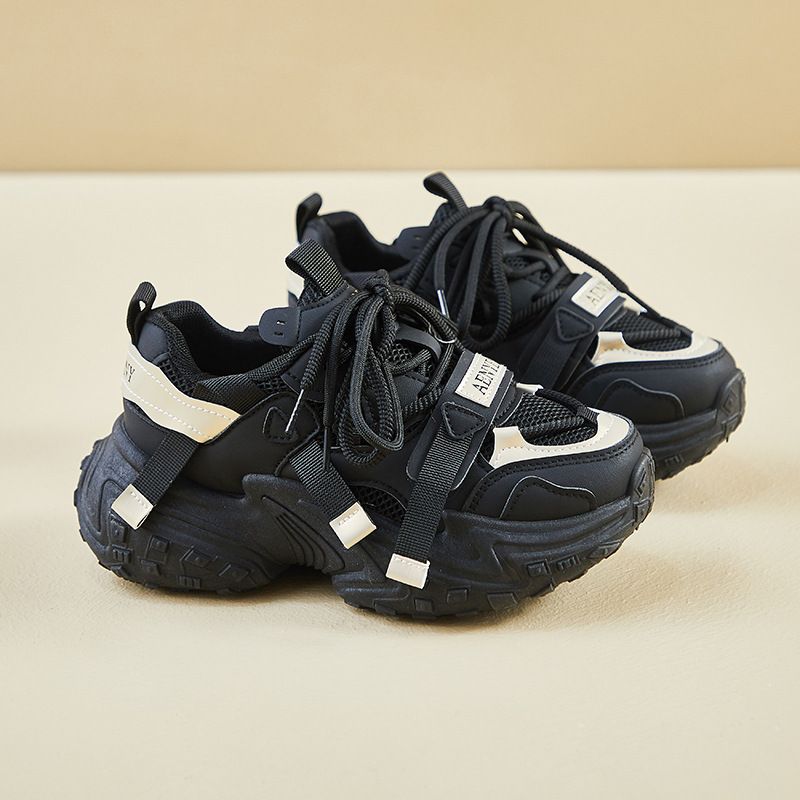 Ins Korean Style New Dad For Women 2025 Spring Student Running Sports Thick Sole Height Increasing Casual Shoes FB9905_vogvips.com
