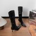 Street Style Over-the-Knee Motorcycle 2024 Spring Autumn Winter New Women's Pointed Toe Stiletto High Heel Long Boots_vogvips.com