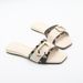 MS Women's Ethnic Flat Sandals - Wide Width Square Toe Slip-On Mules With Leather Lining & Rubber Sole (Black, Beige, Brown)_vogvips.com