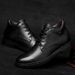 Men's High-mouth Lace-up Round-head Men's Shoes High Military Boots High-top Top Large-size Leather Shoes_vogvips.com