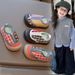 Kids Slip-On Canvas Shoes – Elastic Band Design, Mango Print, Lightweight & Comfortable For Indoor/Outdoor (Toddler & Preschool)_vogvips.com