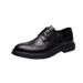 Euro Step Brogue For Men With Carved Pattern, Hidden Wedge, Korean British Style, Business Pointed Toe, Trendy Wedding Shoes,_vogvips.com