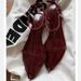 Grape Mom Style Elegant Wedge Pointed Personality High Heels One-Strap Open Toe Buckle Sandals For Women Genuine Leather_vogvips.com