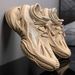 Black Warrior Men's Muscle Training Sneakers Breathable Knitted Casual Fashion Dad Shoes Sports Running Lightweight Comfort_vogvips.com