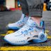 New Middle School Youth Concrete Floor Actual Combat Anti-slip Low-top Blue Ball Shoes Strap Shock Absorption Sports Shoes_vogvips.com