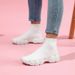 Cross-Border Couple Style Knitted Stretch Slip-On Sock Lightweight Thick-Soled Casual Shoes Fashion Versatile Short_vogvips.com