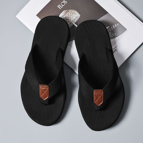 Men's Flip Flops For Summer Wear, Trendy Korean Version, Personalized Rubber Anti Slip Fashion, Internet Celebrity Clip_vogvips.com