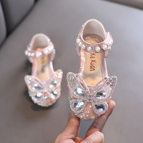 Small And Large Children Dance Shoes Single Shoes Show Shoes Princess Leather Shoes Bow_vogvips.com
