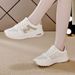 Cross-border Foreign Trade Women's Sneakers Spring And Autumn, New Casual Mesh Korean-style Versatile Student Shoes,_vogvips.com