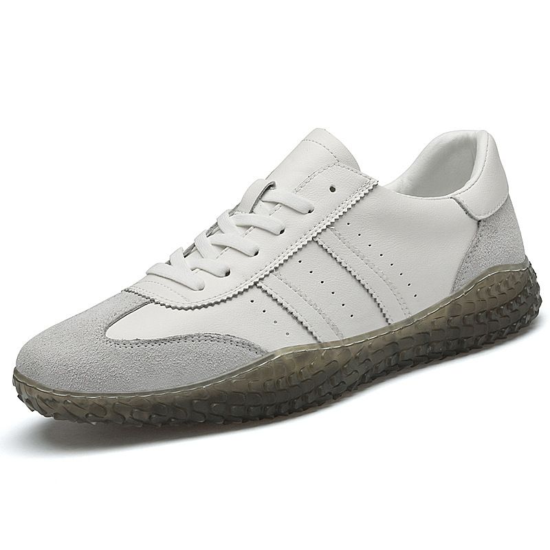 Four Transparent Shoes Soft Sole Casual Shoes Breathable Board Shoes Men's Sports Shoes Flat Baseplate Shoes_vogvips.com