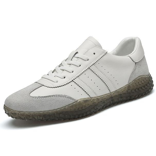 Four Transparent Shoes Soft Sole Casual Shoes Breathable Board Shoes Men's Sports Shoes Flat Baseplate Shoes_vogvips.com