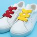 Shoelace Flat Knit Shoelace Polyester Hollow Double Solid Color Shoe Rope_vogvips.com
