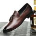 Wedding Model First-layer Shoes, Python Pattern First-layer Men's Driving Beanie Shoes, Small Leather Shoes_vogvips.com