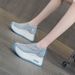 Dad Shoes Hollow Women's Sandals New Round Head Mesh Breathable Casual Thick Sole Increased Height_vogvips.com