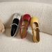 French Word With Light Mouth Silver Small Leather Shoes Flat Sole Soft Sole Mary Jane Single Shoes Women_vogvips.com