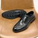 ShoeVault 2025 New Top Layer Three-Joint Work Unit Matching Spring And Autumn Cowhide Formal Leather Men's Shoes Wholesale_vogvips.com