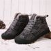 Winter Children's Cotton Shoes Waterproof Plus Velvet Thick Snow Boots Medium And Large Children's Cold Proof High Top Sports Shoes_vogvips.com