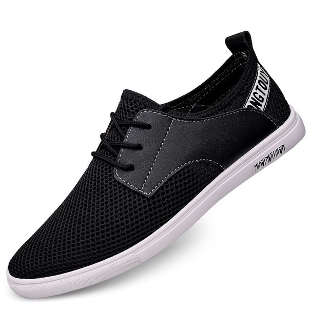 Men's Casual Mesh Board Shoes Breathable Sports Mesh Men's Shoes Large Size Shoes_vogvips.com
