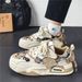 Men's Casual Sneakers With Thick Sole, Breathable Round-Toe Fashion Shoes For Daily Wear And Sports Thick Soled Fashion Shoes_vogvips.com