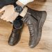 New Leather Spring Men's Shoes High-top Men's Heightening Tooling Martin Boots_vogvips.com