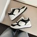 Cowhide Version ~ Jisoo Same Style Thick-Soled White Sneakers 2025 Early Spring New Casual Versatile Couple Sports_vogvips.com
