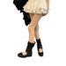 Korean Niche Design Women's Sandals 2025 New Summer Bowknot Ballet Pleated Stacked Mid-Calf Boots_vogvips.com