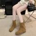 Lunfeng 2025 Summer New Hollow Breathable Flat Hole Sandals Short Boots_vogvips.com