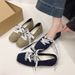 Shallow Single Shoes Ballet Flat Women's Shoes Soft Sole Early Spring French Retro Mary Jane Shoes Inner Height Increase_vogvips.com
