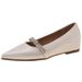 French Evening Wind Rhinestone Pointed Flat Shoes Women's Shallow Mouth Inner Height Increase Nude Single Shoes Commuter Soft Sole_vogvips.com