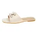 Women's Fashionable Open Toe Round Buckle Simple 2026 New Summer Flat Slippers Beach Shoes_vogvips.com