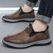 2025 New Business Casual British Style Low Top Leather Breathable, Lightweight, Soft Soled One Step Men's Shoes_vogvips.com