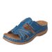 Large Size Casual Women 2025 New Solid Color Thick Soled Cross Slippers For Women's Shoes And Sandals_vogvips.com