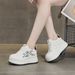 Platform White Sneakers 2025 Autumn Casual Fashion Versatile Height-Increasing Dad Shoes For Petite Women_vogvips.com