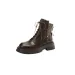 Western Short For Women Spring And Autumn Single British Style Thick Soled Womens Suede Boots 251020_vogvips.com
