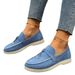 plus Size Women's Slip-On Loafers European American Style Low Heeled Shoes_vogvips.com