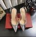 Edition ~ Gentle Style Rhinestone Pointed Toe Sandals 2025 Spring New Closed-Toe Stiletto Dress Versatile High Heels_vogvips.com
