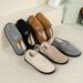 Shevalues Winter Warm House Cotton Slippers For Women Indoor Soft Fur Fluffy Slides Unisex Outdoor Non-Slip Cozy Plush Flat Shoe_vogvips.com