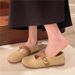 French-style Soft Leather Flat Mary Jane Shoes Women, 2025 Summer New Model, Gentle Style, Soft-soled Loafers For_vogvips.com