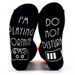 Mid-tube socks cotton socks sole letter non-slip glue creative game socks_vogvips.com