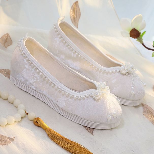Women’s Shoes Summer New Style Ancient Style Matching Ancient Costume Embroidered Women's Shoes Shoes Heightening Tassel Women's Shoes_vogvips.com