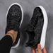 Luxury Silver Women's Casual Sneakers Paillette Designer For Women Sports Outdoor Non-slip Skateboard Shoes Woman_vogvips.com