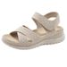 L1902-4 Sports Casual Sandals New 2025 Velcro Hollow Thick Sole Women's Slippers_vogvips.com