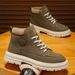 Plus-Size Men's Shoes Men's Martin Boots Youth Trendy Thin Breathable Versatile Work Casual Shoes_vogvips.com